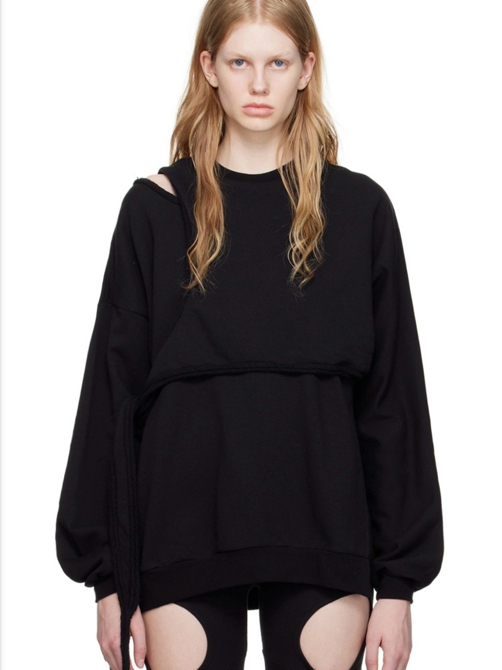 Black ottolinger Layered Sweatshirt Top